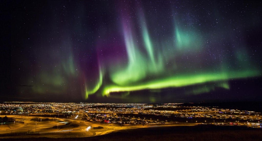 Reykjavik northern lights