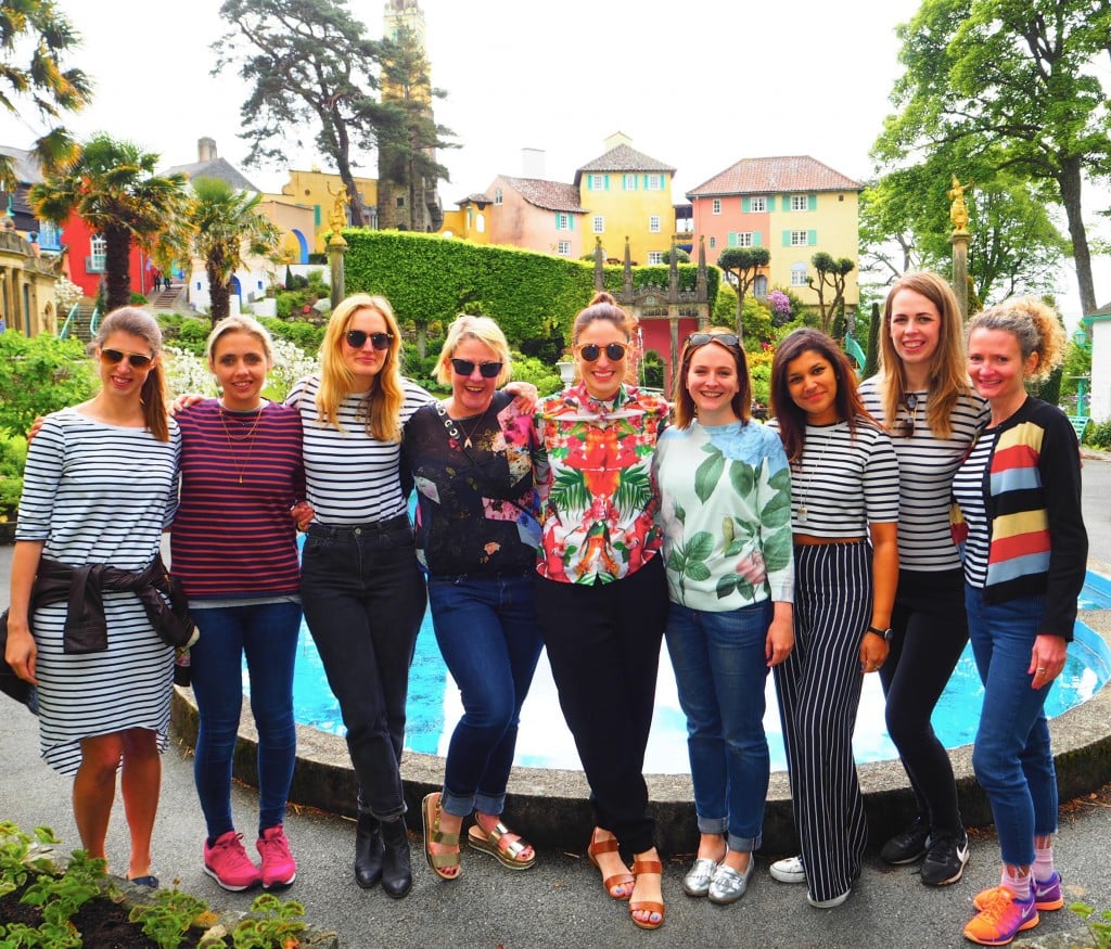 Lady Trekking in Portmeirion