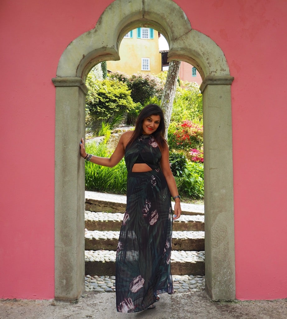 Lady Trekking in Portmeirion ted baker