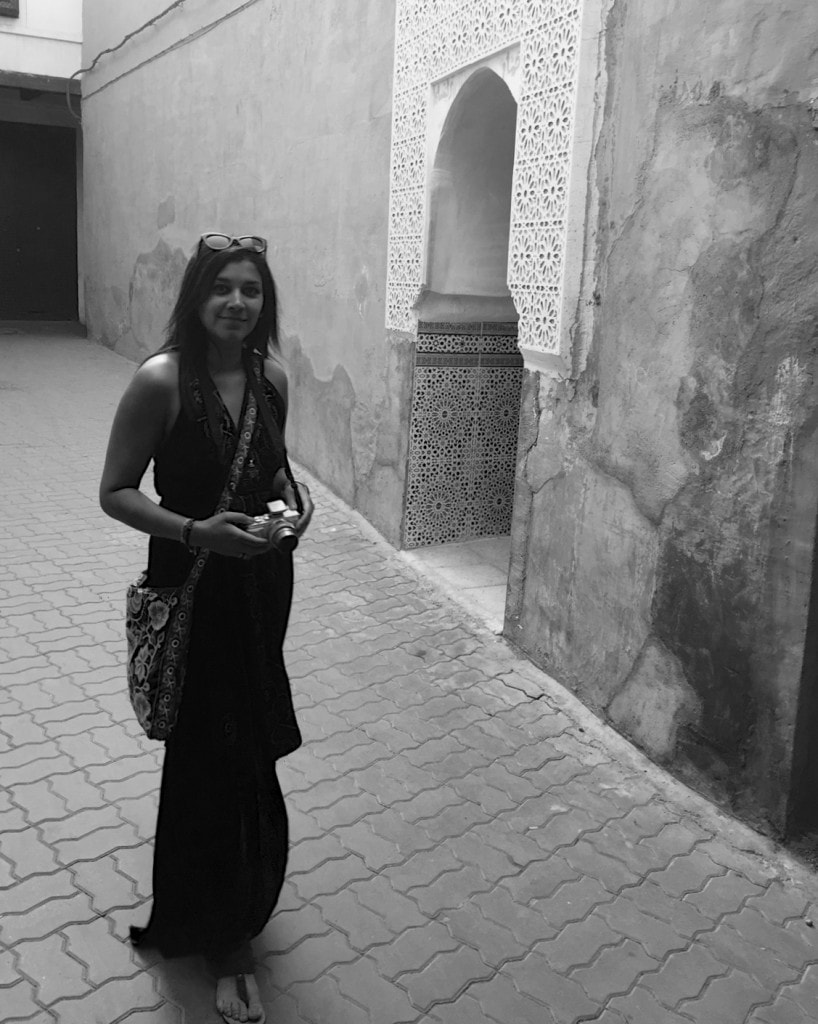 Lady Trekking Bonnie in Marrakech