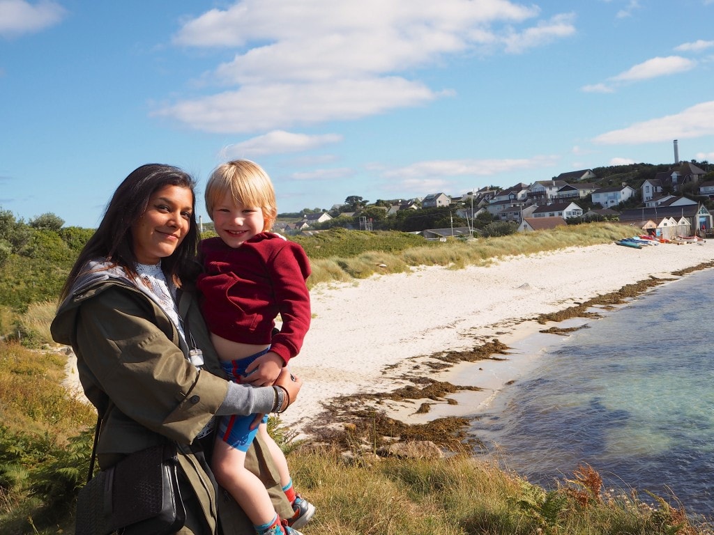 Lady Trekking Scilly Isles
