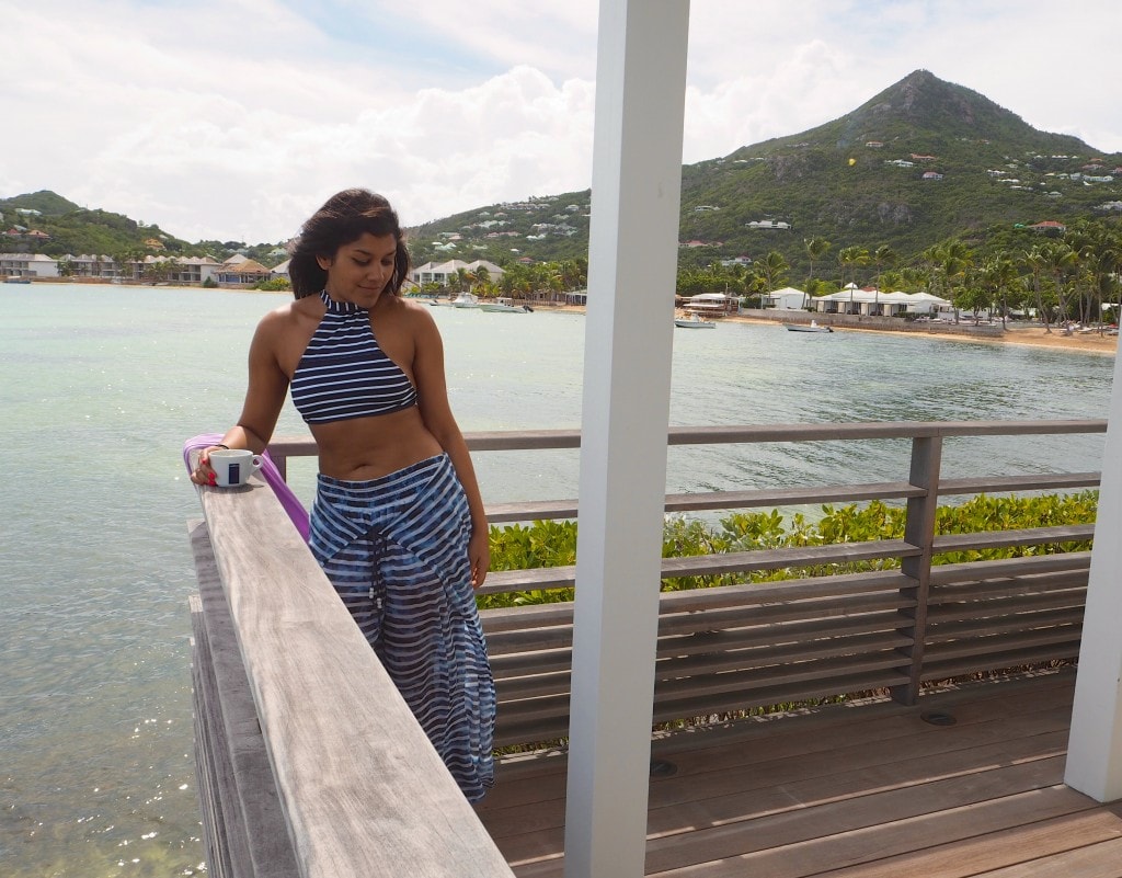 Lady Trekking Cocobay La Guanahani balcony