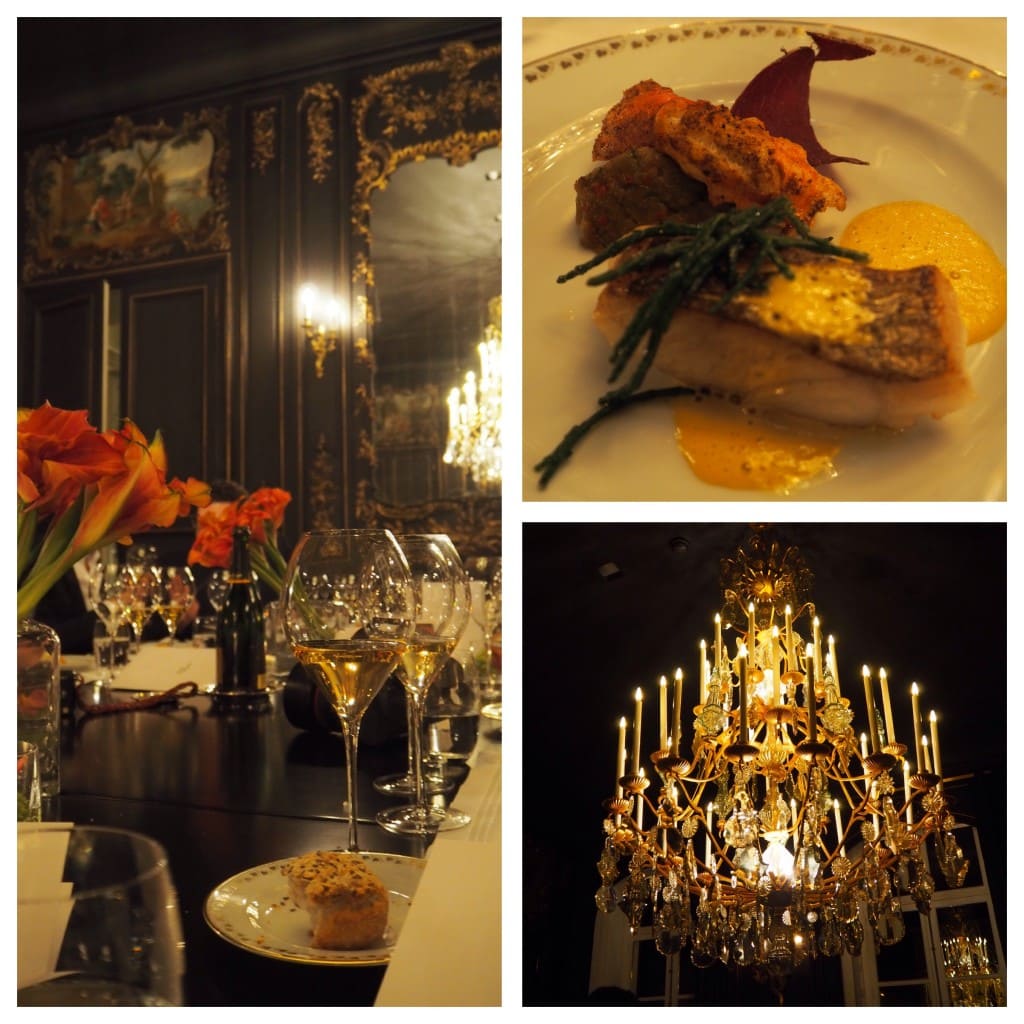 Lady Trekking Veuve Clicquot rich chateau dinner
