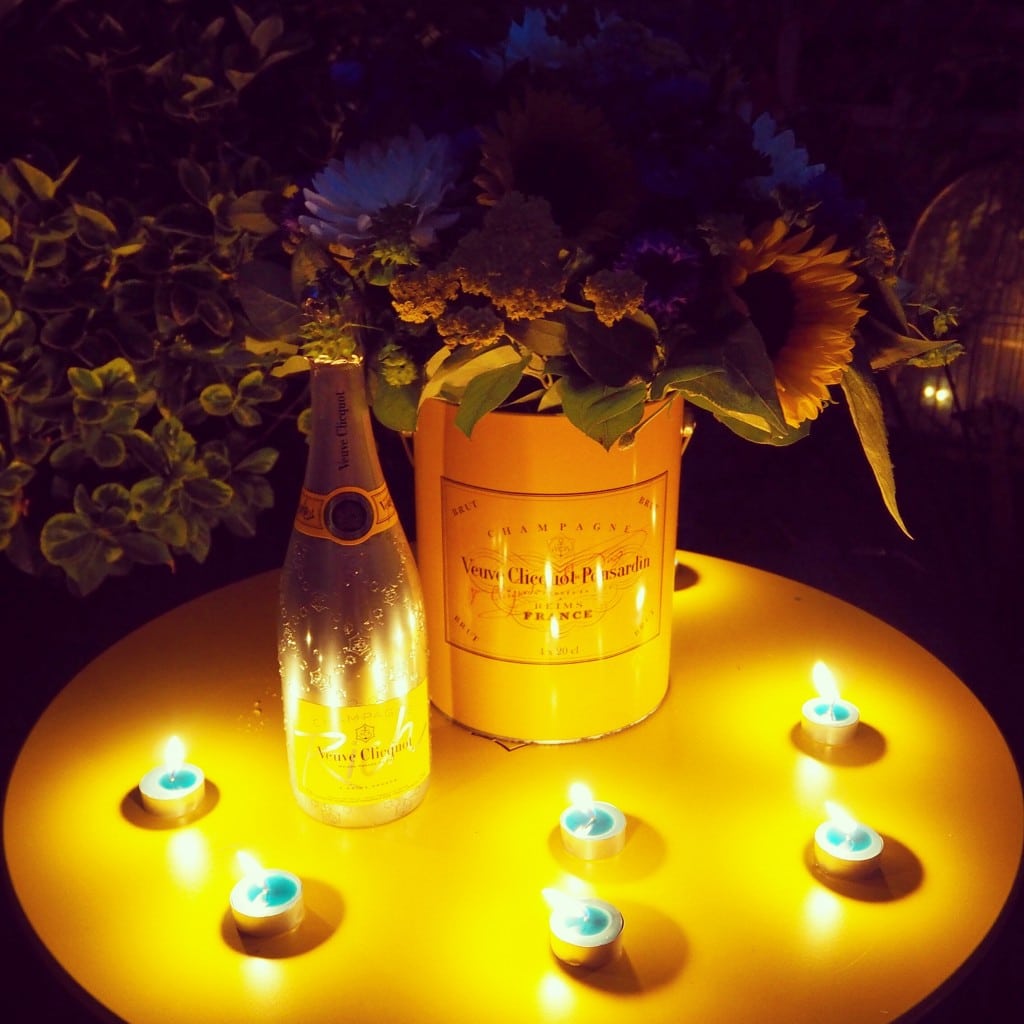 Lady Trekking Bonnie Rakhit garden party Veuve 2