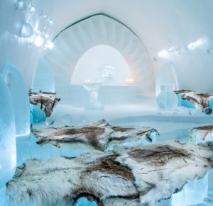 Church at The Ice Hotel Lady Trekking