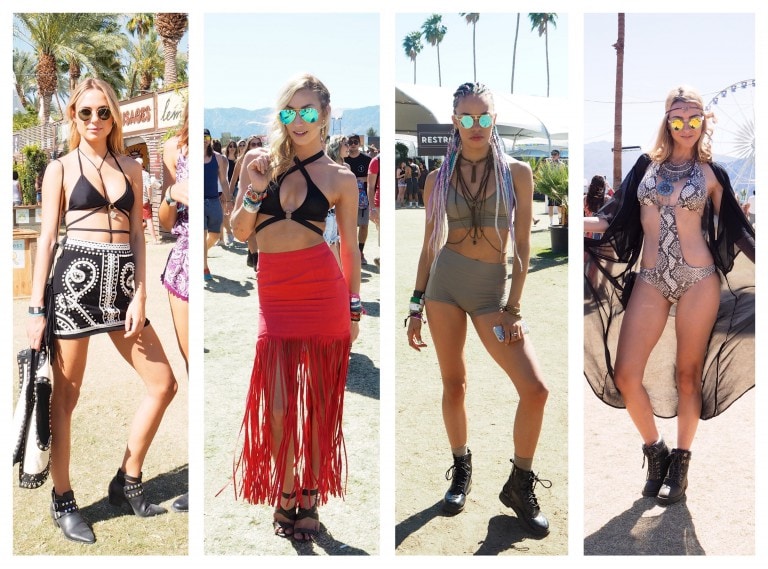 Coachella Street Style Lady Trekking