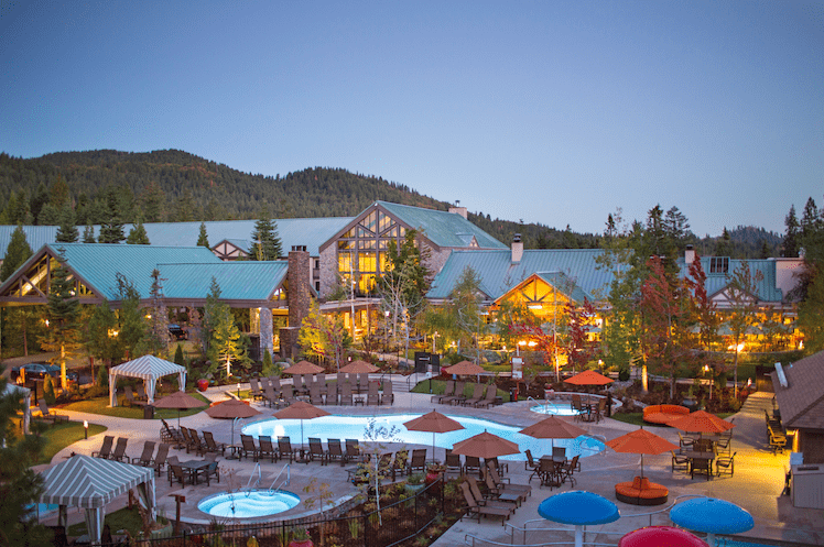 Tenaya Lodge Luxury hotel Yosemite Lady Trekking