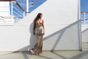 Lady Trekking Bonnie Rakhit Cruise what to wear Julien Macdonald
