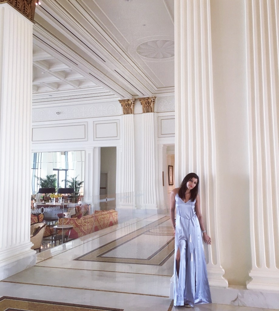 Lady Trekking Bonnie Rakhit What to wear in Dubai Versace