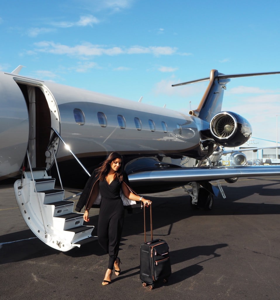 Lady Trekking Bonnie Rakhit what to wear on a flight ted baker ted says relax