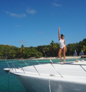 Lady Trekking Bonnie Rakhit melissa odabash swimsuit girl on a yacht