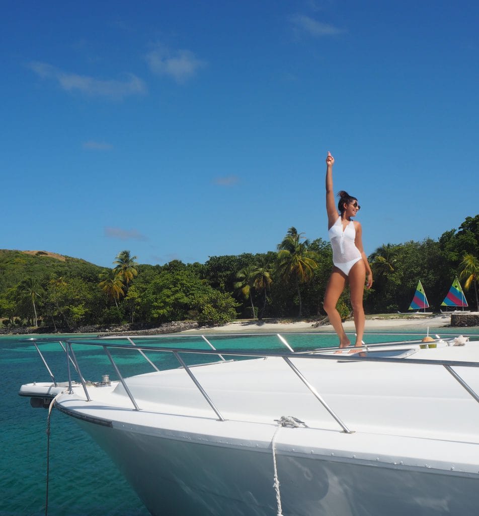 Lady Trekking Bonnie Rakhit melissa odabash swimsuit girl on a yacht