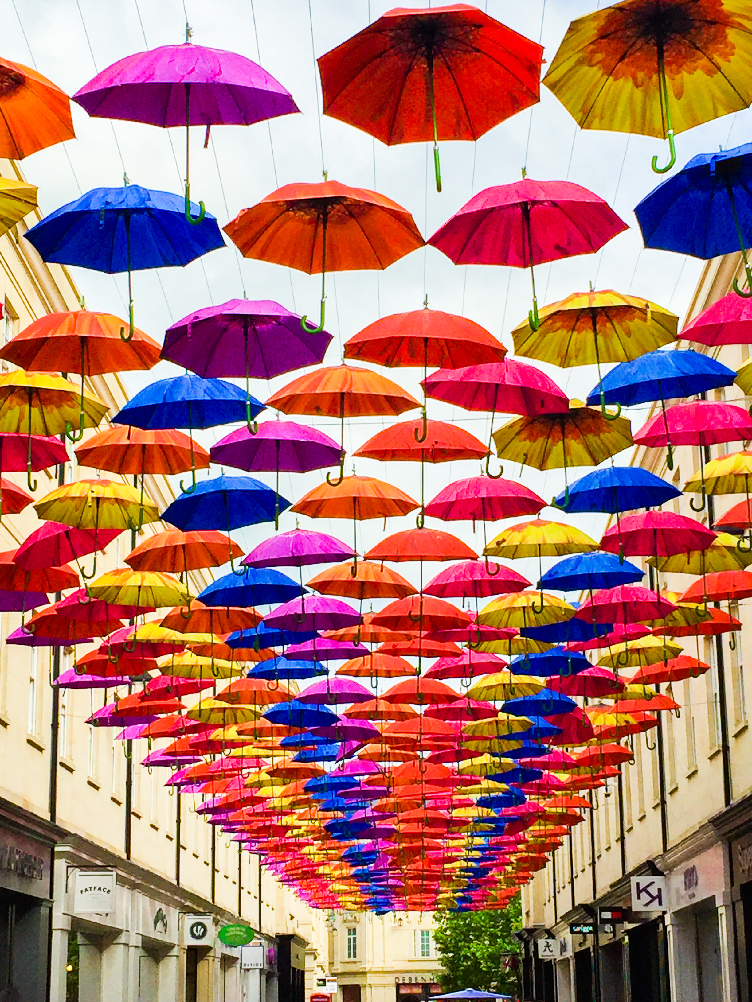 Umbrella Street in Bath